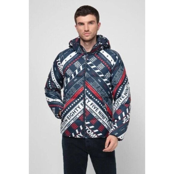 Tommy Hilfiger Men's Puffer Jacket Outerwear Primaloft with Removable Hood - Picture 8 of 12